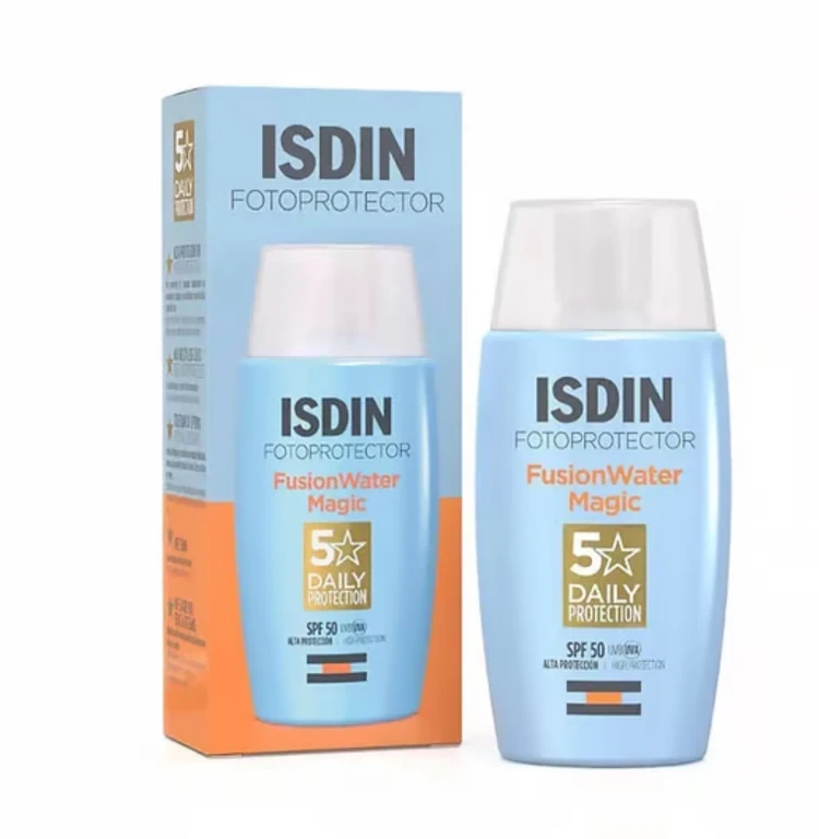 ضد آفتاب بی رنگ فیوژن واتر مجیکSPF50 حجم 50 میل