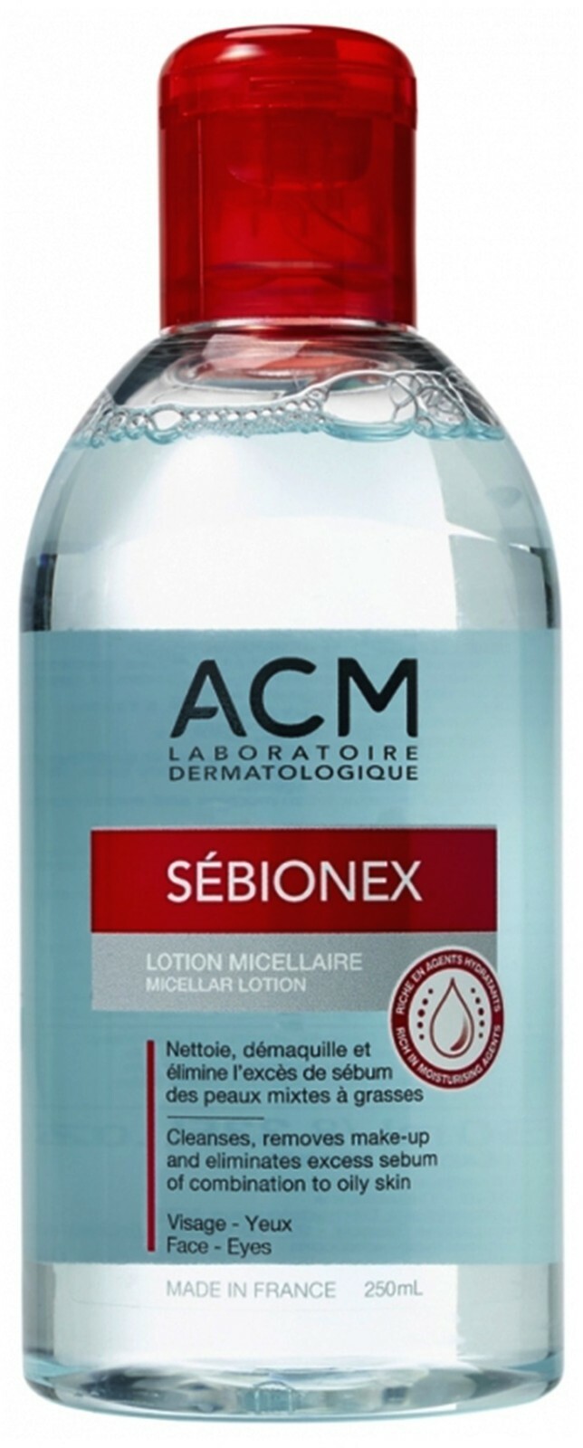 محلول میسلار ضد جوش سبیونکس ای سی ام (ACM Sebionex Micellar Lotion) حجم 250 میل