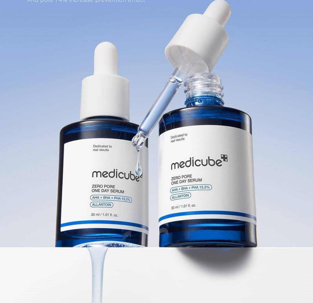 پک دوتایی سرم یک روزه ضد منافذ باز پوست زیرو مدی کیوب حجم 30 + 30 میل