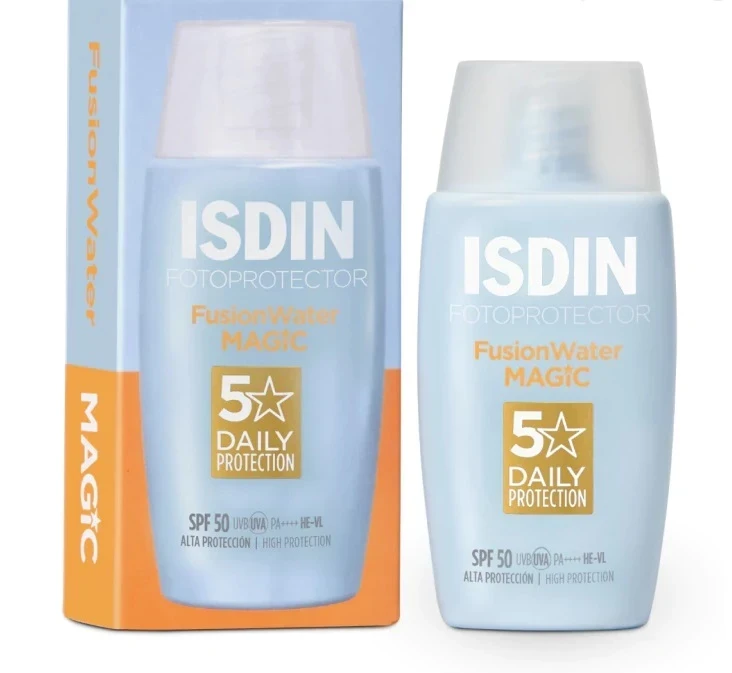 ضدآفتاب فیوژن واتر مجیک بی‌رنگ SPF 50 حجم 50 میل ( بسته بندی جدید)