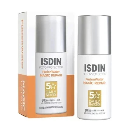 ضد آفتاب بی رنگ ترمیم کننده فیوژن واتر مجیک SPF50 مدل Repair