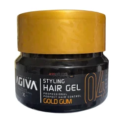 ژل مو آگیوا 04 مدل گلد گام GOLD Gum حالت دهنده فوق قوی حجم 700 میل