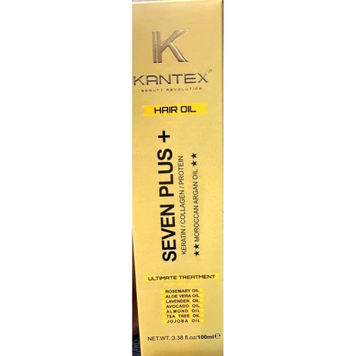 روغن تقویتکننده و ترمیمکننده مو کانتکس مدل Seven Plus | حاوی روغن آرگان، کراتین و کلاژن حجم ۱۰۰ میل