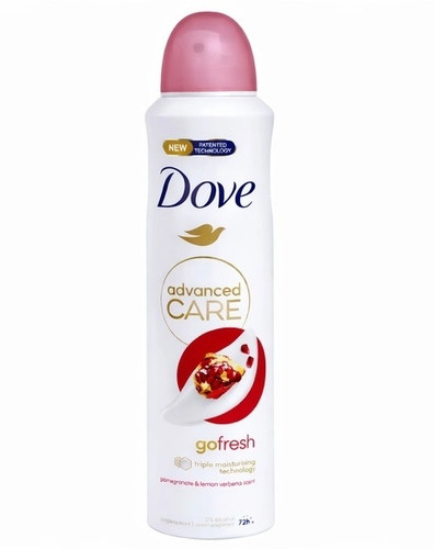 اسپری بدن زنانه داو مدل Advanced Care Go Fresh حجم 250 میل
