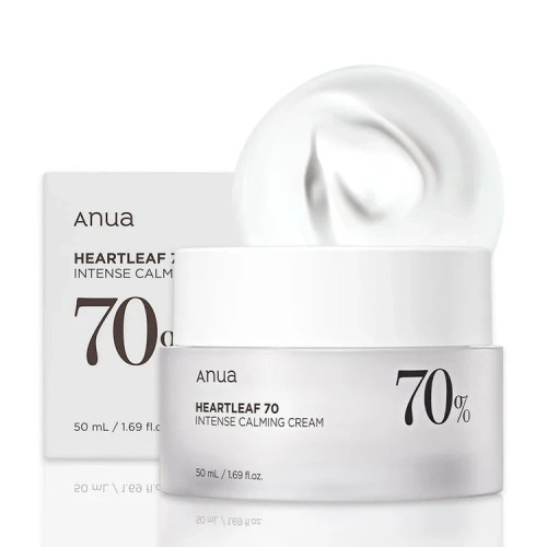 کرم مرطوب کننده و تسکین دهنده HeartLeaf 70% آنوا حجم 50 میل