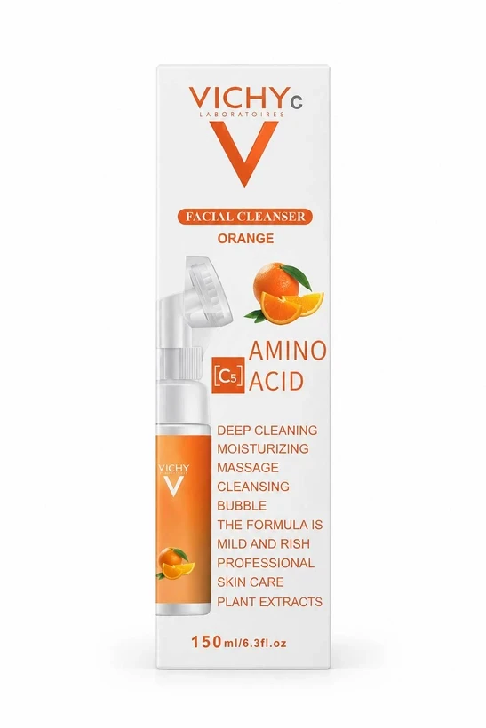 فیس واش و شوینده صورت ویشی C مدل Orange حاوی آمینواسید 150 میلی‌لیتر