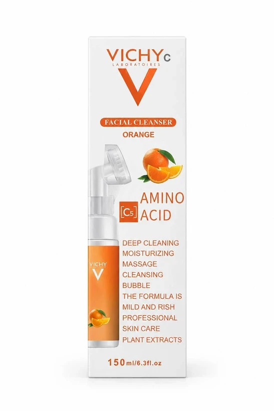 فیس واش و شوینده صورت ویشی C مدل Orange حاوی آمینواسید 150 میلیلیتر
